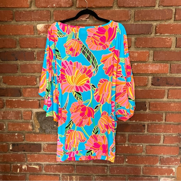 Trina Turk NWT Women's Poppy Cascading-Sleeve Tunic SWIM Cover-Up Large vacation - Picture 5 of 12
